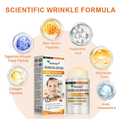 Made and Shipped from US Rolimey® Argireline-infused Bee Venom Firming Serum Stick(⏳LAST DAY 70% OFF)✨