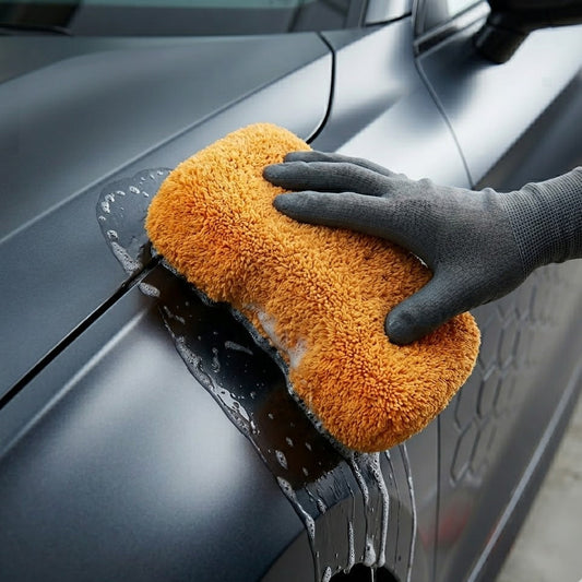 Korakuna Premium Microfiber Car Drying Towel - Ultra Absorbent Scratch-Free Wash Cloth for Detailing - Large Plush Car Wash Towel for Drying, Polishing, and Waxing - Professional Grade
