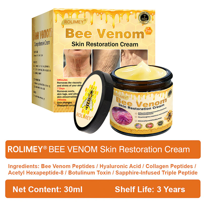 🌟❤️ Rolimey® Bee venom Pro Comprehensive Cream —Tightening for Skin Types 🔥