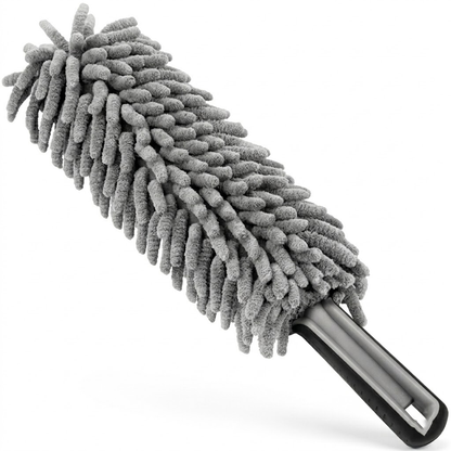 Korakuna Ultimate Scratch-Free Car Duster - Premium Microfiber Brush for Delicate Surfaces - Lint-Free Automotive Dusting Tool for Dashboards, Console, and Exterior Paint