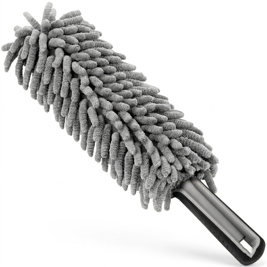 Korakuna Ultimate Scratch-Free Car Duster - Premium Microfiber Brush for Delicate Surfaces - Lint-Free Automotive Dusting Tool for Dashboards, Console, and Exterior Paint