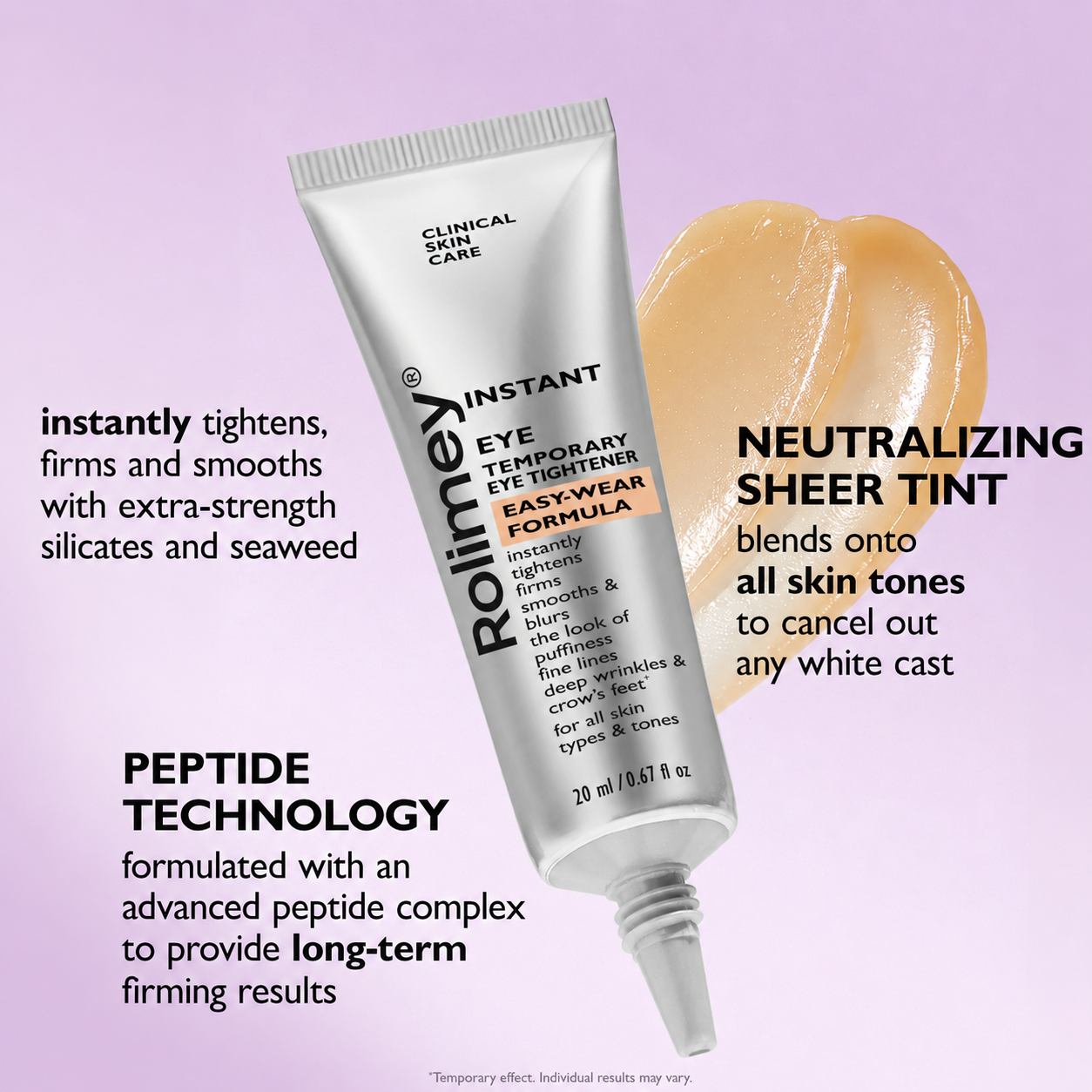 🎁Final 3 Hours: 70%OFF Instant Eye Tightener Easy-Wear Formula With Brush Free!