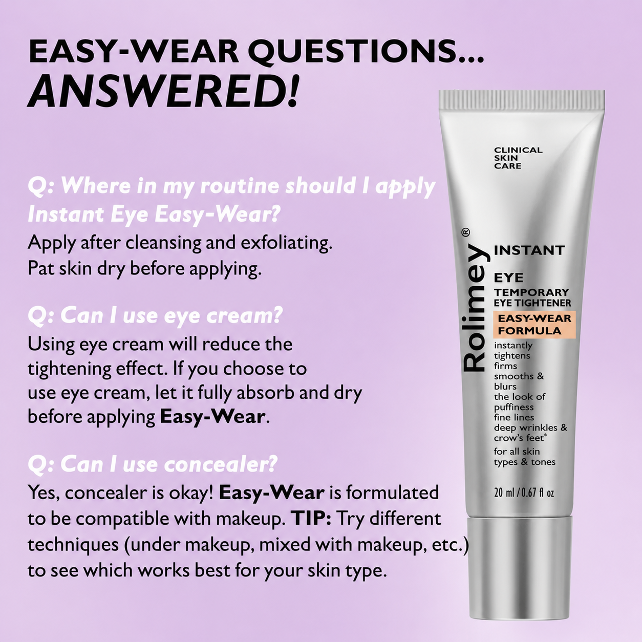 🎁Final 3 Hours: 70%OFF Instant Eye Tightener Easy-Wear Formula With Brush Free!